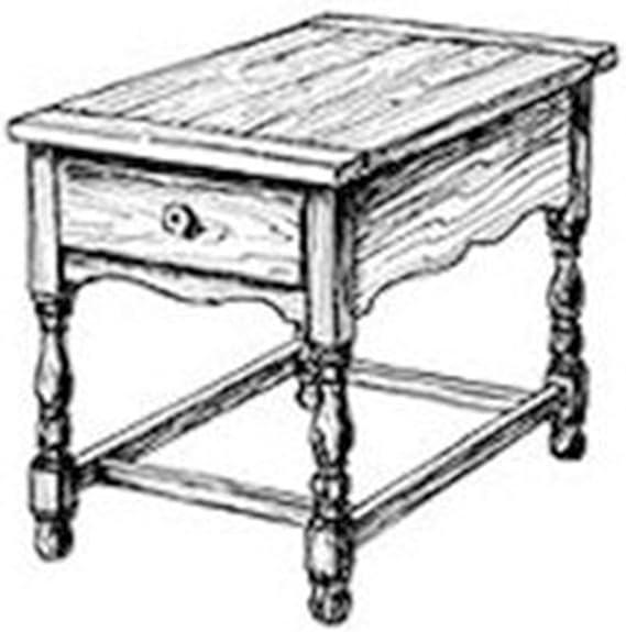 Woodcraft Project Paper Plan to Build End Table - Material Not Included