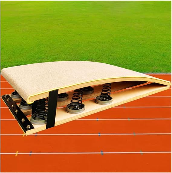 LXLZYXSF Springboard Vault Training Aid Gymnastics Skills Practice Elastic Board - 9 Springs, Heavy Duty High Jump/Long Jump/Backflip Exercise Equipment