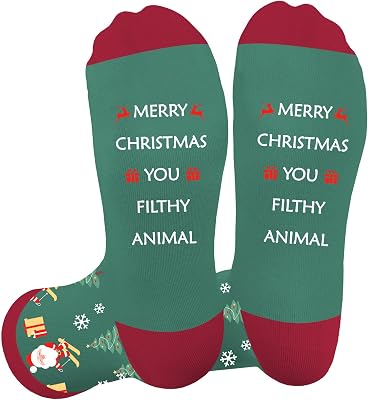 Dayofun Christmas Gifts for Women - Funny Socks,Stocking Stuffers,Christmas Gifts for Mom Dad Sister Best Friends Aunt Uncle Grandma Grandpa Wife Girlfriend Coworker Employee White Elephent Gift