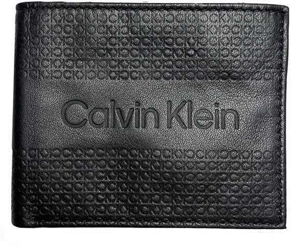 Calvin Klein - Men's Genuine Leather Bifold Wallet - CK Monogram | RFID Protection - Style 31KA220003