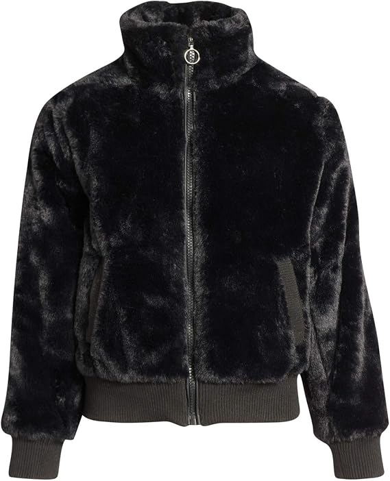 URBAN REPUBLIC Girls Winter Coat - Warm Plush Faux Fur Teddy Dress Coat and Zip Up Bomber Jacket for Girls (Sizes: 7-16)