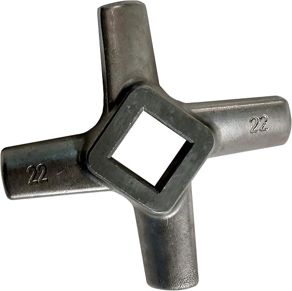 #22 Meat Grinder Blade Solid Drop Forge Steel Construction from Food Service Knives Sharpened in the USA