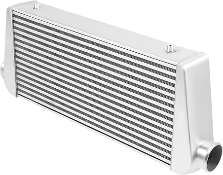 Universal Intercooler, Universal Fit Intercooler Kit, 1000HP Aluminum Intercooler 3 Inlet & Outlet, 4 Core 5-50PSI, 31x12x4