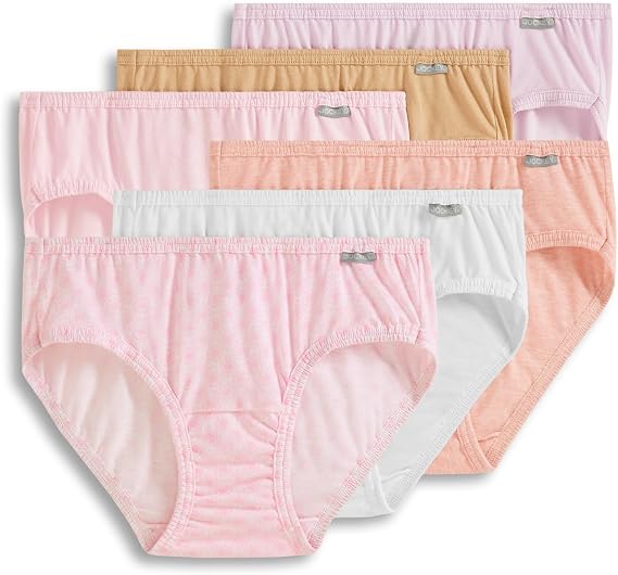 Jockey Women's Underwear Plus Size 100% Cotton Elance Bikini - 6 Pack