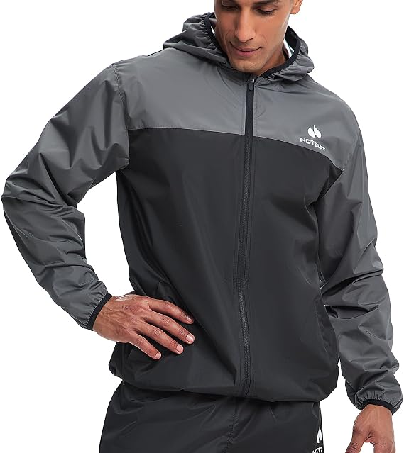 HOTSUIT Sauna Suit for Men Weight Loss Sweat Suits Gym Workout Exercise Sauna Jacket Pant Full Body