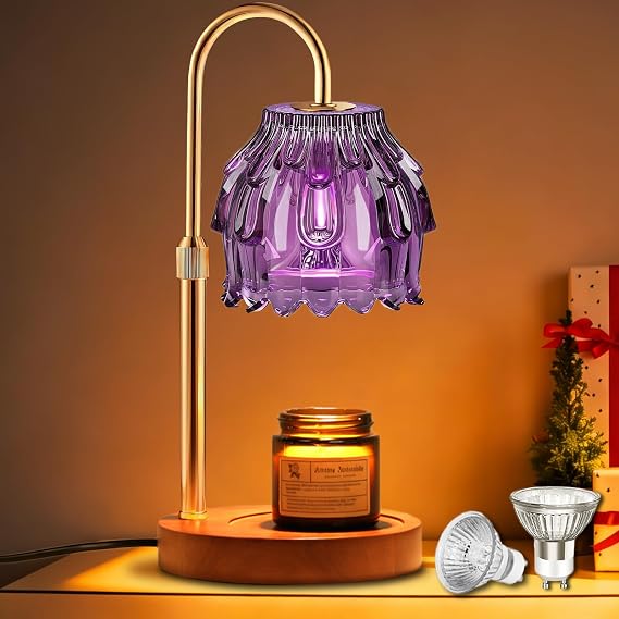 Candle Warmer Lamp with Timer Dimmable Home Decor Birthday Gifts for Women | bedroom decor, New Home House Warming Gifts, Height Adjustable Wax Melt Warmer, Modern Farmhouse Decor for Yankee Candle