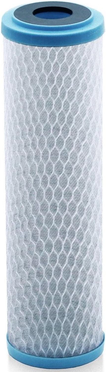 Universal KDF 55/Activated Carbon Water Filter Cartridge - 10 Micron - Replacement 10 inch CTO Water Purifier Filter, (NSF 42 Certified) (1)