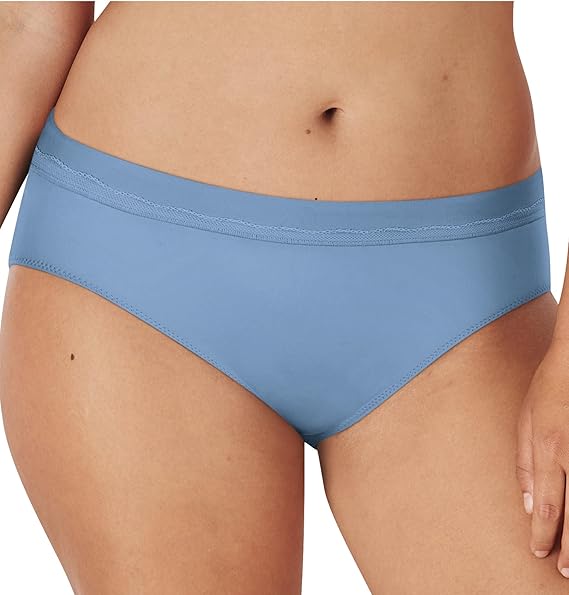 Bali Womens One Smooth U Microfiber Bikini, 6, Blue Sky Ahead