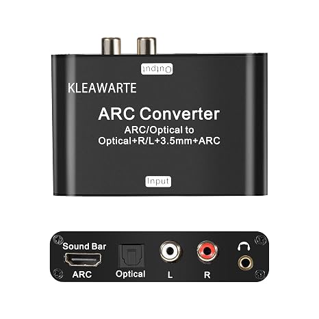 HDMI ARC Audio Extractor Optical/SPDIF HDMI ARC to Optical/SPDIF ARC L/R 3.5mm Jack Stereo DAC Converter Digital to Analog Adapter