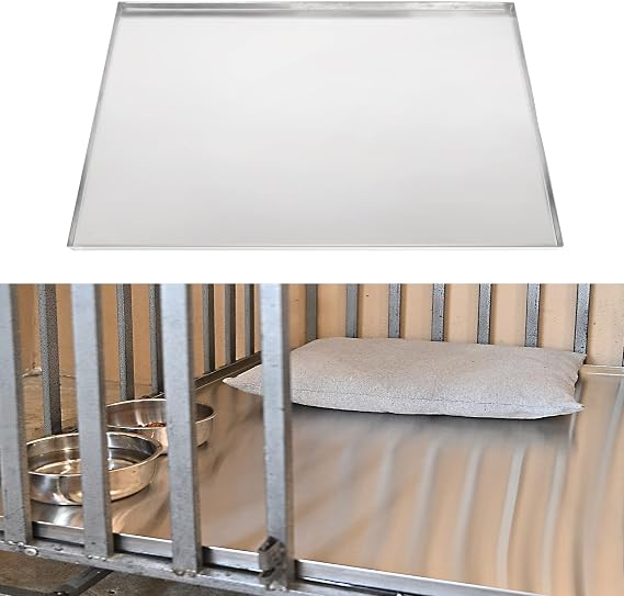 47x29x1 Replacement Tray for Dog Crate, Stainless Steel, Chew-Proof and Crack-Proof Dog Kennel Tray Replacement