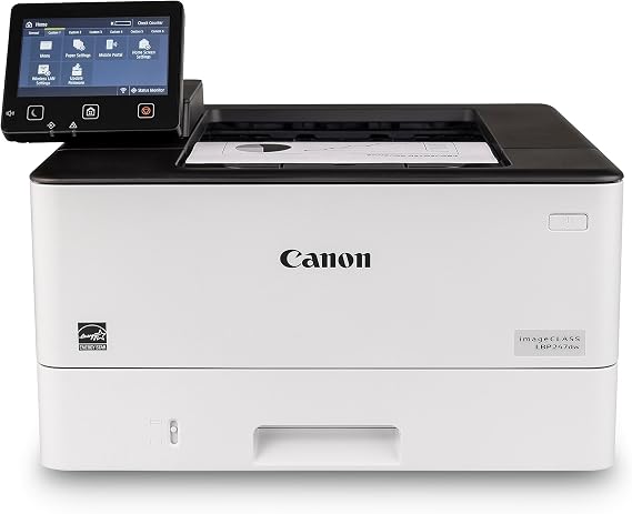 Canon imageCLASS LBP247dw - Monochrome Duplex, Wireless Laser Printer, Single Function, Mobile Ready, with 5 inch Color Touchscreen and , 42 PPM, White