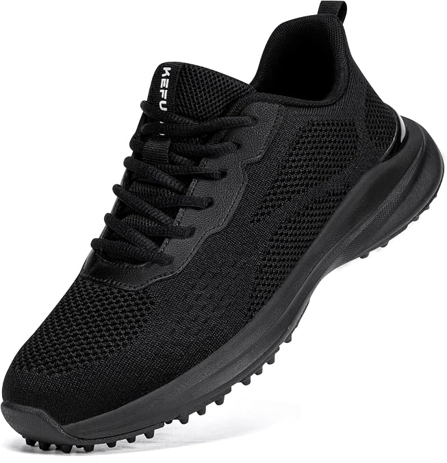 Mens Golf Shoes Spikeless Breathable Non Slip