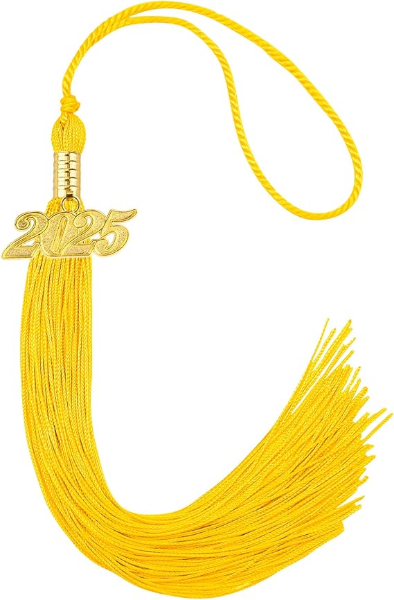 2025 Gold Graduation Tassel, Graduation Cap Tassel, Tassels for Graduation Cap 2025, 2025 Tassel with 2025 Year Gold Date Charms, Tassel Charms for Graduate Hat, Graduation Ceremonies Accessories
