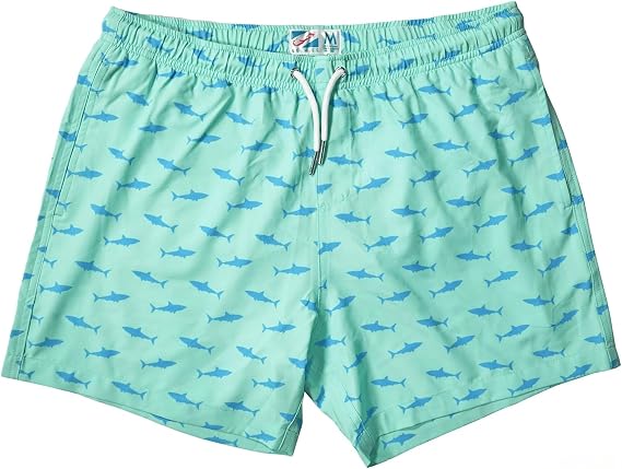 Mens Swim Trunks with Soft Mesh Liner - 5.5 Inseam, Quick-Dry, 4-Way Stretch, UPF 50+, Eco-Friendly Fabric