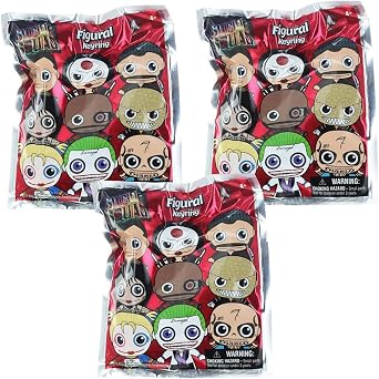 Suicide Squad Blind Bag Key Chain, Lot of 3