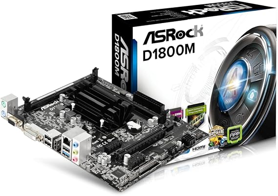 ASRock Motherboard Micro ATX DDR3 1066 NA D1800M