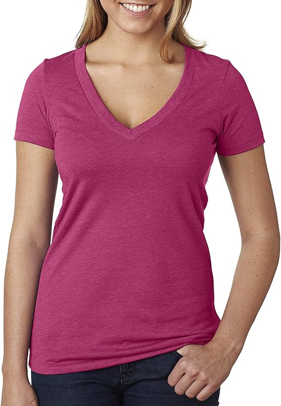 Clementine Womens Deep V-Neck Tee