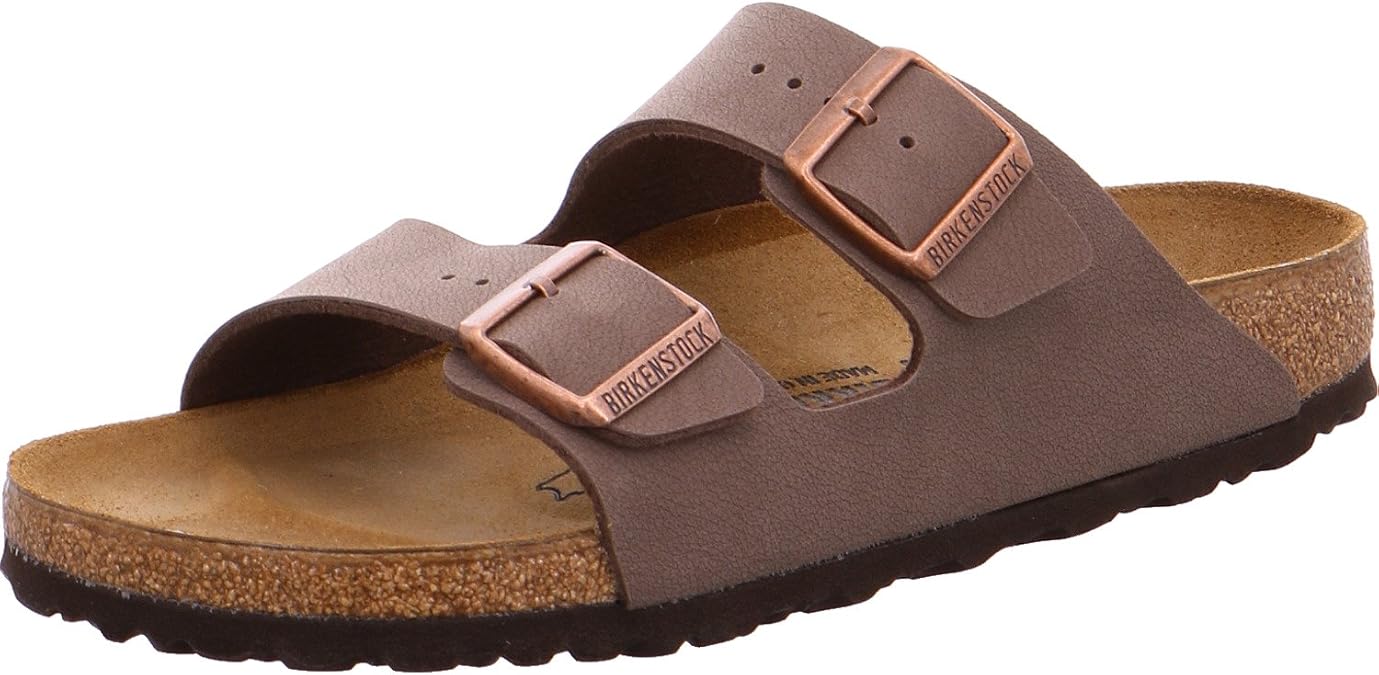 Birkenstock Unisex Arizona Sandal,Mocha Birkibuc,39 N EU,8 Women/6 Men US