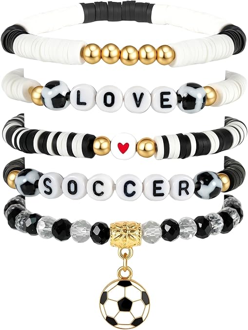 Sport Gifts for Girls Soccer Softball Football Bracelets for Women Mom