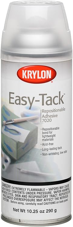 Krylon K07020007 10.25-Ounce Easy Tack Repositionable Adhesive Spray