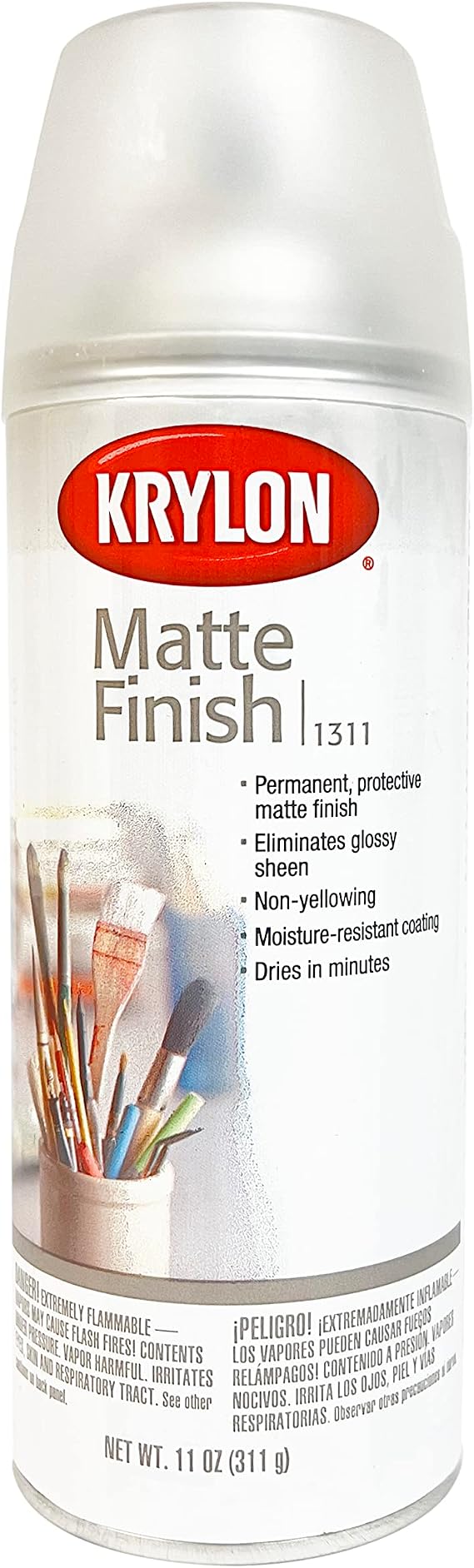 Krylon Matte Finish 11 Oz. Spray Eliminates Glossy Sheen And Provides Permanent Surface Protection (Pkg/2)