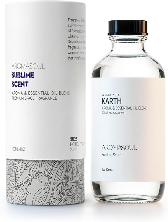 Hotel Diffuser Oil Inspired by Karth Scent - Premium Fragrance Oil for Ultrasonic and Waterless Diffuser - 120 mL, 4 fl oz