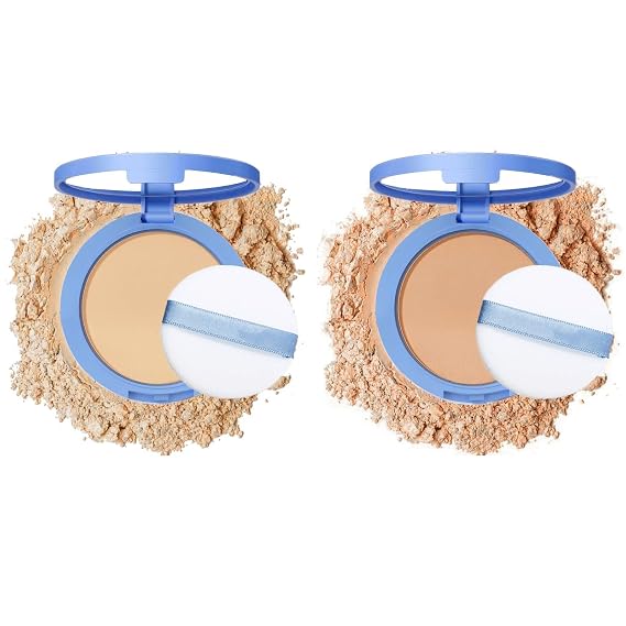 Oil Control Face Pressed Powder,Matte Smooth Flawless Setting Powder Makeup,Waterproof Long Lasting Finishing Powder,Cruelty Free Lightweight Face Cosmetics,0.35Oz