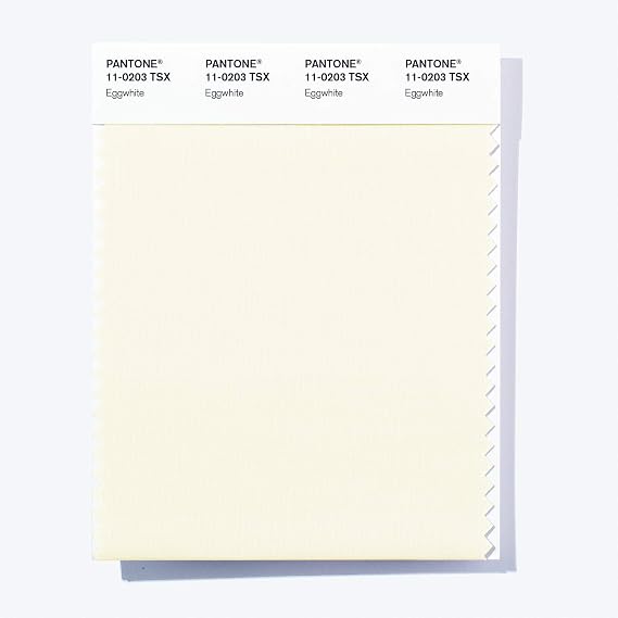 Polyester Standards Swatch Card - Eggwhite (11-0203 TSX)