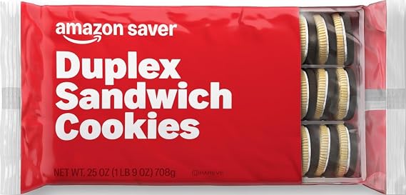 Amazon Saver, Duplex Sandwich Cookies, Chocolate Flavor, 25 oz