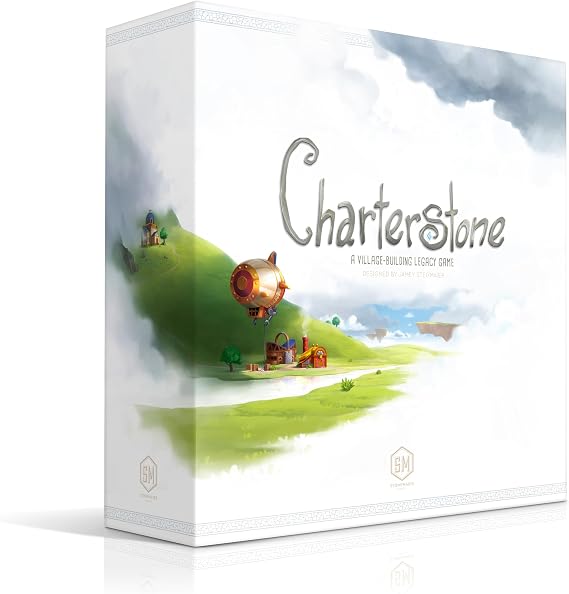 Stonemaier Games: Charterstone by Jamey Stegmaier | A Competitive Legacy Village-Building Strategy Board Game for Adults | Witness Your City Flourish & the Board Change Forever | 1-6 Players, 75 Mins