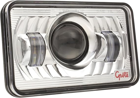 Grote 94421-5 LED Sealed Beam Headlight - 4" x 6", Low Beam, 9-30V (Retail Packaging)