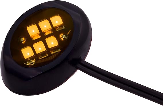 LED Modules (Round Black, Amber LED)