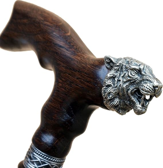 Custom Tiger Cane - Unique Walking Stick for Men
