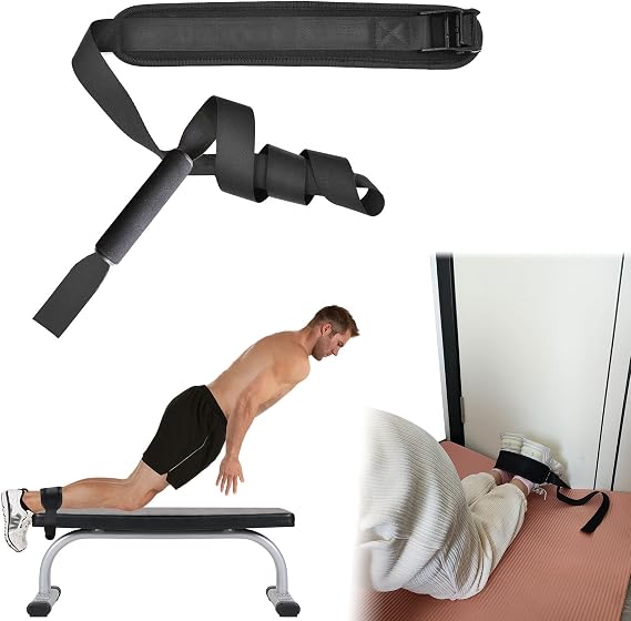 Nordic Strap for Bench Nordic Curl Strap Hamstring for Strength Training, Leg Exercise | Hamstring Machine Alternative