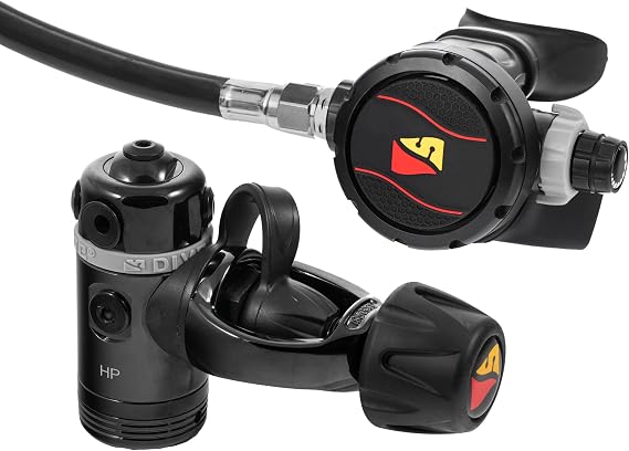 Dive Rite XT Scuba Diving Regulator (Yoke) w/ 28 Inch Hose for Diving, Gray