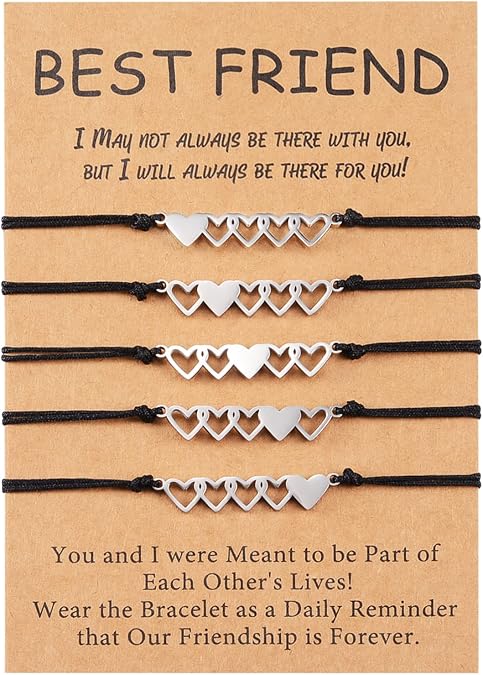 2/3/4/5 Pcs Best Friend Bracelets Friendship Bff Matching Distance