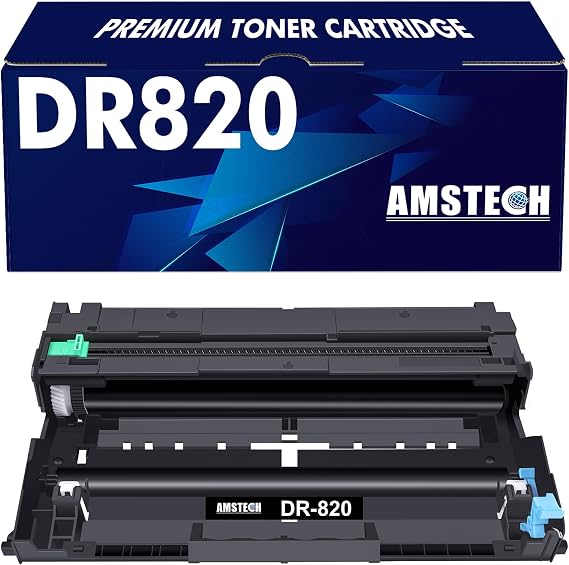 Amstech DR820 DR-820 Drum Unit Compatible Replacement for Brother DR820 DR 820 DR-820 for HL-L6200DW MFC-L5850DW MFC-L5900DW HL-L5200DW HL-L5100DN L5850DW L5900DW L5700DW L6200DW, Black, 1-Pack