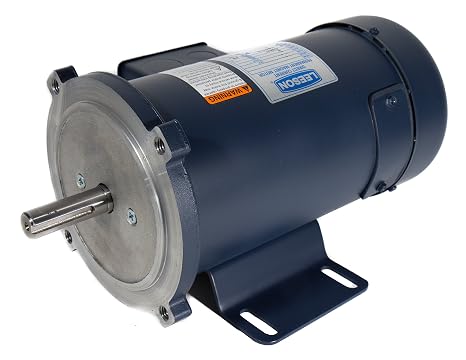 Leeson 098008.00 SCR Rated DC Motor, 56C Frame, C-Face Rigid Mounting, 1/2HP, 1750 RPM, 180V Voltage