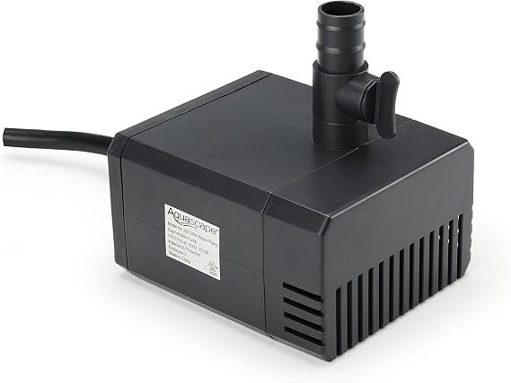 Aquascape Submersible 320 GPH Water Pump for Fountains, Waterfalls, Aquatics and Filters | 91026,Black