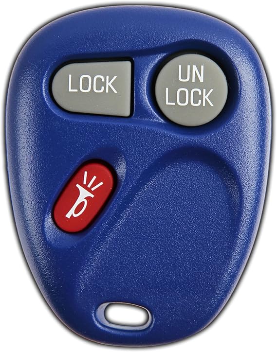 KeylessOption Key Fob Replacement for 1998 1999 2000 2001 2002 Chevrolet Chevy Silverado Suburban Tahoe GMC Sierra Yukon Oldsmobile Remote, 3-Button 15732803, Programming Guide Included