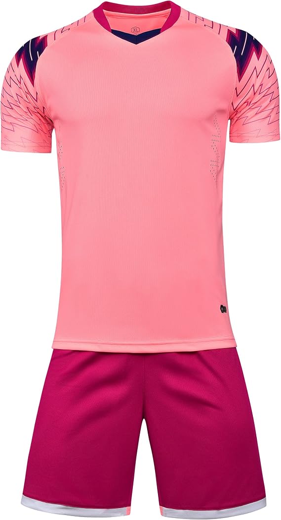 Kids Soccer Jersey Sports Team Training Shirt and Shorts Uniform