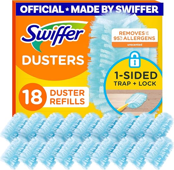 18 Count - Swiffer 180 Dusters, Multi Surface Refills, Unscented Scent, 18 Count