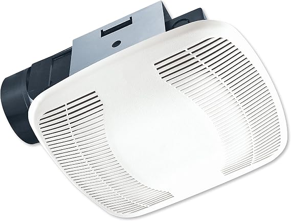 Air King Ceiling Mounted Snap-In Installation 100 CFM Bathroom Exhaust Fan for Bathrooms up to 100 Square Feet, BFQ110