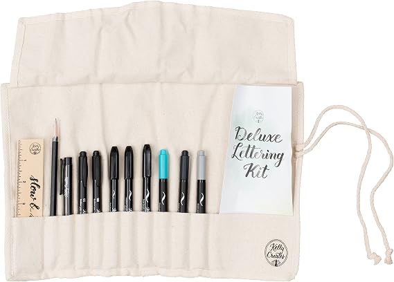 Kelly Creates Deluxe Lettering Kit 13Pkg-Canvas