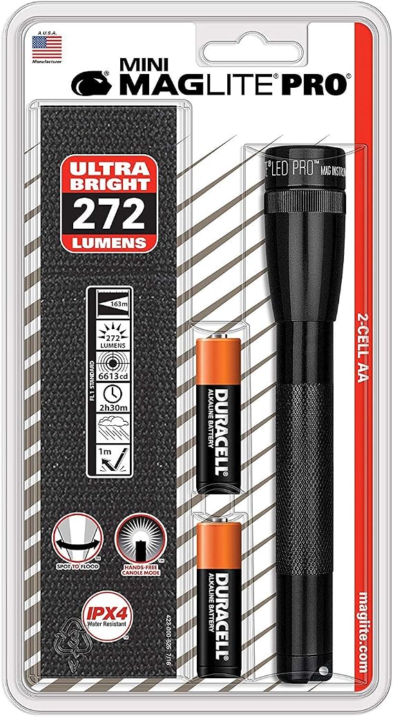Mini Mag Pro LED Flashlight Bk