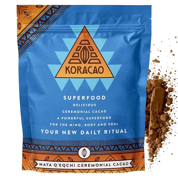 KORACAO Ceremonial Grade Guatemalan Cacao Powder, 1 lb
