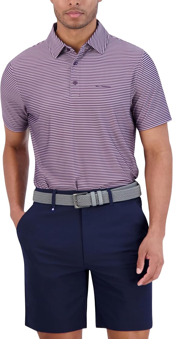 Ben Sherman Men's Performance Golf Shirts Stretch, Extra Soft Fabric, Moisture-Wicking, Odor Resistant