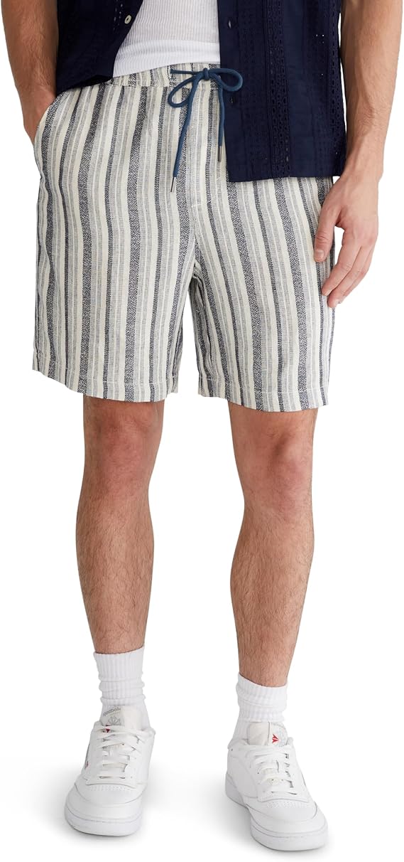 Aeropostale Men's 7" All Day Jogger - Linen Blend Shorts