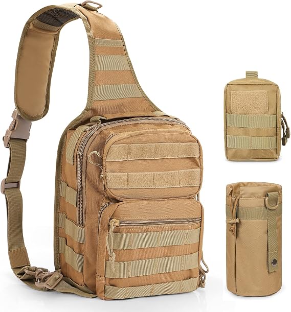 3 Pack Molle Pouch Combo Water Bottle Pouch Holder Tactical Molle Pouches Compact Utility Waist Bag Pack