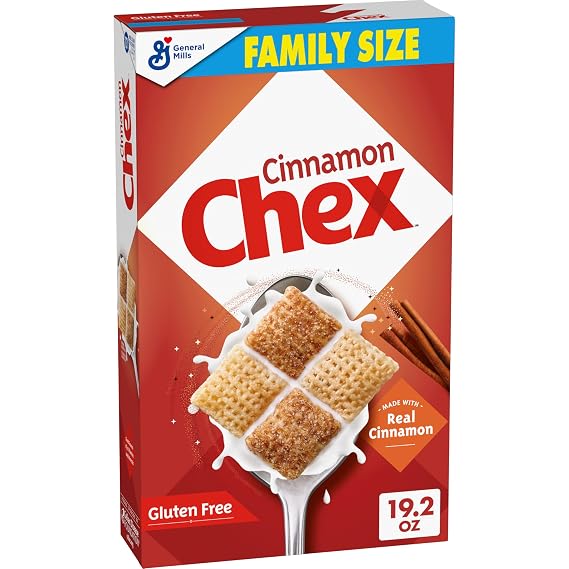 Cinnamon Chex Cereal, Gluten Free,Family Size, 19.2 oz
